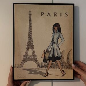 Paris Fashion Illustration Wall Art